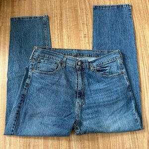 Levi's 505 Blue Straight-Leg Jeans Classic Denim Sz 38/29